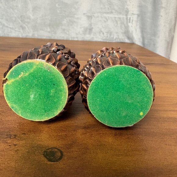 Set of 2 Hawaiian Pineapple Candle Holders Candlesticks Metal 2.5” Tall Souvenir - Picture 3 of 8